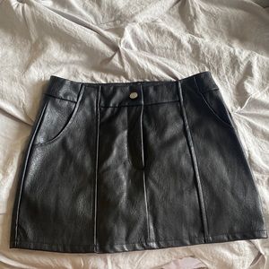 Womens leather skirt regular ride size medium